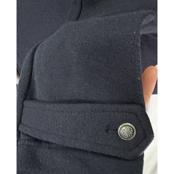 Talbots Double Breasted Military Style Jacket Navy Blue Size Large - Picture 7 of 7